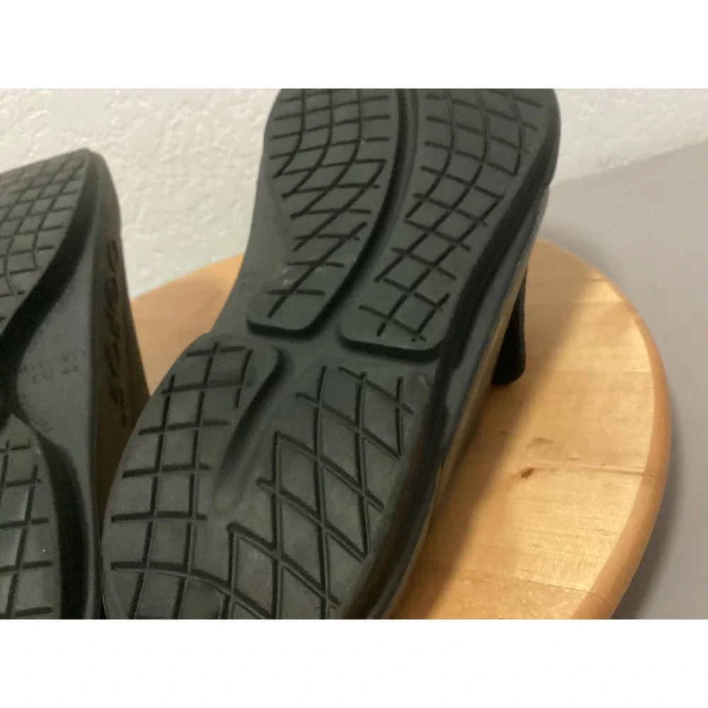 OOFOS OOahh Sport Flex Slide Mens 11 Black Adjustable Recovery Sandals